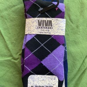 3 Pack Plaid socks Men sz 10-13 NWT